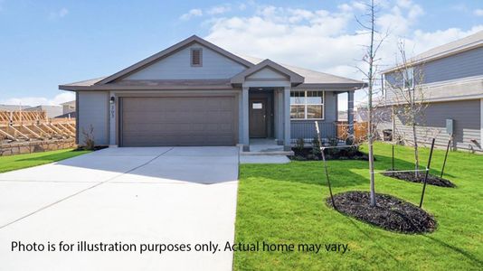 New construction Single-Family house 203 Balmorehea St, Kyle, TX 78640 plan The Abbot - image