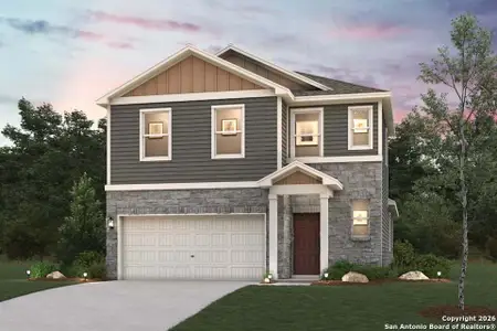 New construction Single-Family house 6542 Bufflehead Bnd, Leon Valley, TX 78240 plan Hawthorn - 1802 - image