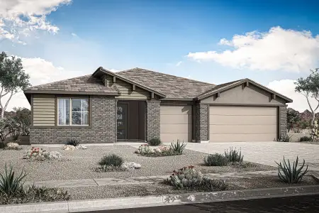 New construction Single-Family house 17416 W Saguaro Vista Dr, Surprise, AZ 85387 plan Garnet - image