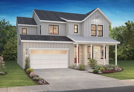 New construction Single-Family house 11253 Moonshimmer St, Littleton, CO 80125 4052 Twilight Elevation A - Modern Farmhouse- photo 0