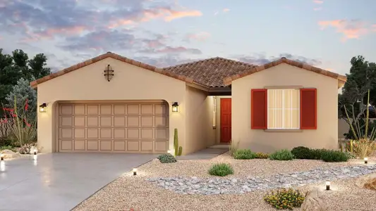 New construction Single-Family house 22380 N Lynn St, Maricopa, AZ 85138 plan Villagio Series - Castellano - image