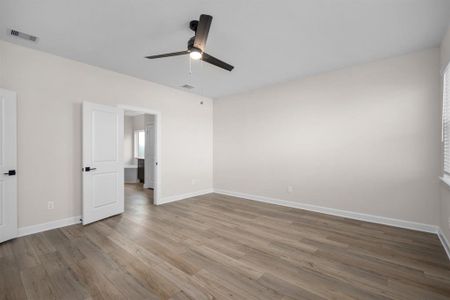 The downstairs master bedroom.