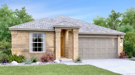 New construction Single-Family house 2517 Four Waters Loop, Georgetown, TX 78628 Aplin- photo 0