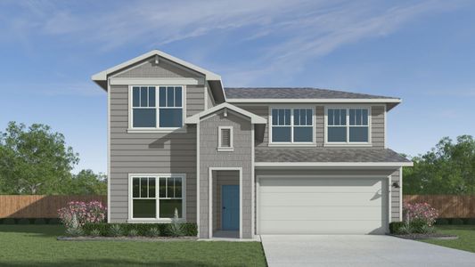 New construction Single-Family house 322 San Juan Trail, Bastrop, TX 78602 The Mitchell- photo 0