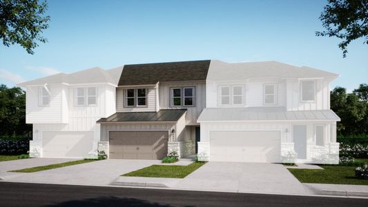 New construction Townhouse house 2514 Jack Nora Wy, Round Rock, TX 78665 plan Rachelle - image
