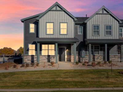 New construction Townhouse house 1600 Riverplace Dr, Unit 1, Windsor, CO 80550 plan The Woodland - image