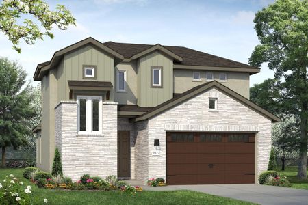 New construction Single-Family house 600 C-Bar Ranch Trl, Unit 99, Cedar Park, TX 78613 plan Cross Creek 2072 - image