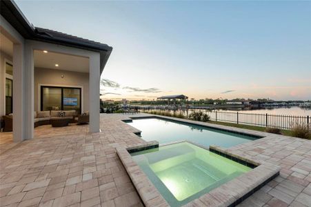 Sunset ,pool view