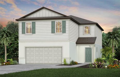 New construction Single-Family house 10624 Hidden Banks Glen, Parrish, FL 34219 Tybee- photo 0