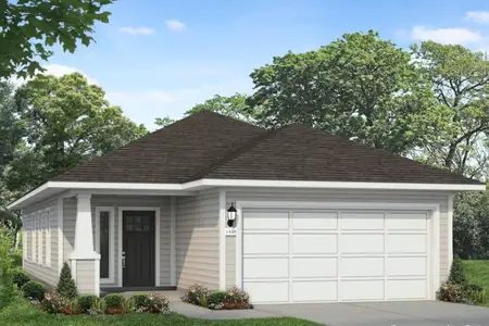 New construction Single-Family house 129 Adze Dr, Liberty Hill, TX 78642 plan Cascade 1450 - image