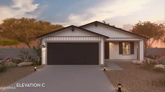New construction Single-Family house 17085 N Lariat Rd, Maricopa, AZ 85138 Leon- photo 0