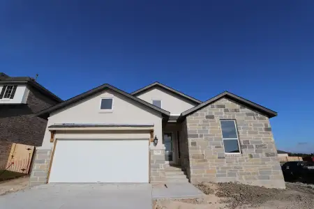 New construction Single-Family house 12700 Brave Tenderfoot Trl, Buda, TX 78610 Chambray- photo 1 1