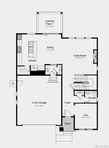 Structural options added include: Gourmet kitchen, modern fireplace, and plumbing rough-in at basement.