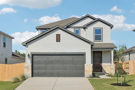New construction Single-Family house 1212 Lavender Wy, Georgetown, TX 78628 plan Hampton - image