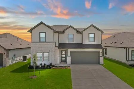 New construction Single-Family house 156 Wind Hl, Jarrell, TX 76537 plan Howard - image