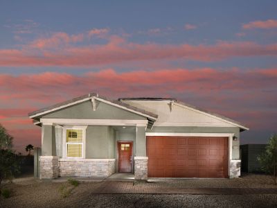 New construction Single-Family house 2016 S 242Nd Avenue, Buckeye, AZ 85326 Leslie- photo 0