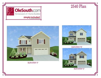 New construction Single-Family house Oliver Robinson Dr, Murfreesboro, TN 37129 plan 2540 Elevation JKL - image