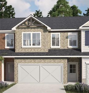 New construction Townhouse house 891 Pensive Run, Dacula, GA 30019 - photo 0