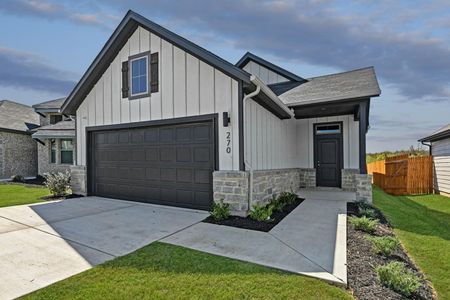 New construction Single-Family house 270 Bendecido Lp, Elgin, TX 78621 plan Cedar | Trinity Ranch - image