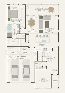 Pulte Homes, Beaumont floor plan