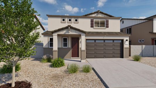 New construction Single-Family house 22015 N Sun Station Dr, Maricopa, AZ 85139 plan Esprit - image