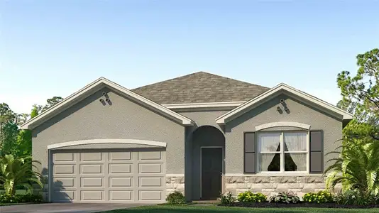 New construction Single-Family house 8456 Wheat Stone Dr, Zephyrhills, FL 33540 plan Cali - image