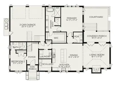 New construction Single-Family house 1300 Eldon Cir, Durham, NC 27707 plan Amelia - image