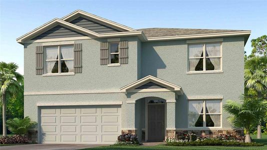 New construction Single-Family house 7168 Broad River Avenue, Land O' Lakes, FL 34638 Hayden- photo 0