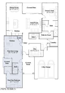 New construction Single-Family house 25549 N 176Th Ave, Surprise, AZ 85387 plan Pinnacle Plan 1005 - image