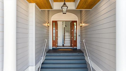 Grand entrance with double doors.