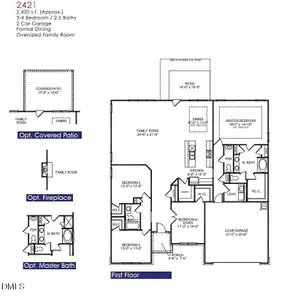 New construction Single-Family house 9426 Byron Ct, Unit Lot 210, Bailey, NC 27807 plan 2421 - image
