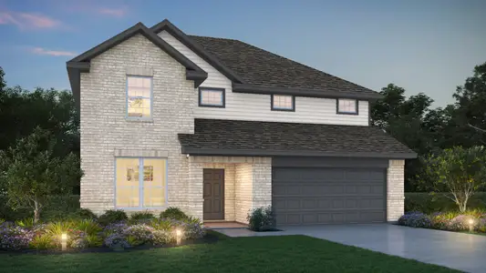 New construction Single-Family house 9201 Kansas Pacific Dr, Crowley, TX 76036 plan The Hawthorn - image