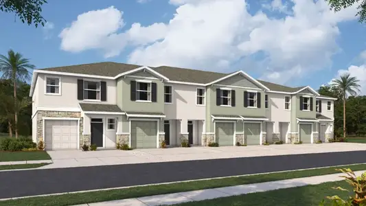 New construction Townhouse house 11190 Treasure Swale Wy, Land O' Lakes, FL 34638 plan Ballantyne - image