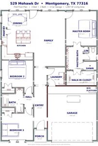 New construction Single-Family house 529 Mohawk Bnd, Conroe, TX 77316 - image