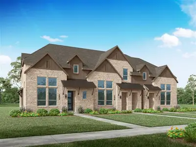 New construction Townhouse house 421 Meadows Peak Lane, Montgomery, TX 77316 Dorset- photo 0