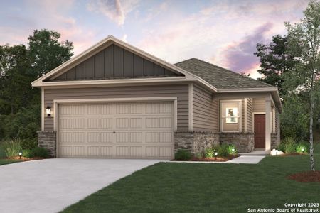 New construction Single-Family house 1539 Elvin Smt, San Antonio, TX 78073 plan Isabella - 1585 - image