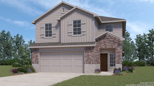 New construction Single-Family house 1546 Champagne Oak, New Braunfels, TX 78130 The Emma- photo 0