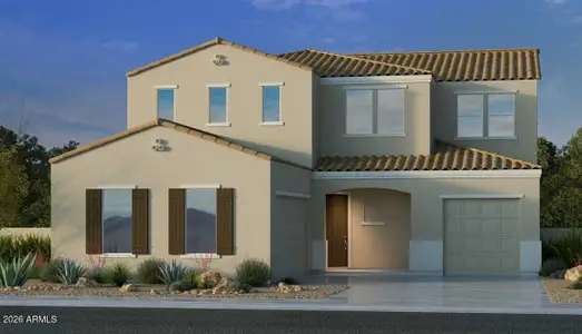 New construction Single-Family house 4140 E Desert Lilly Ln, San Tan Valley, AZ 85140 plan Kingston - image