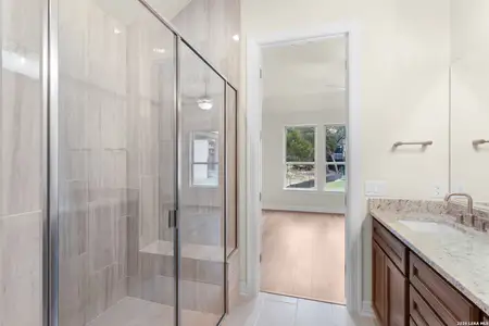 New construction Single-Family house 1562 Worsham Pass, San Antonio, TX 78260 plan Salerno - image 7
