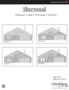 New construction Single-Family house 2461 Collinwood Ln, Keene, TX 76031 plan Sherwood - image