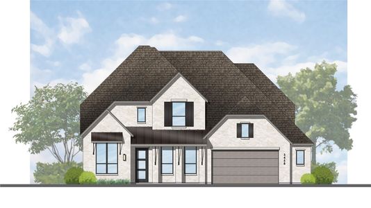 New construction Single-Family house 12023 Lake View Blvd, Mont Belvieu, TX 77523 plan Regis Plan - image