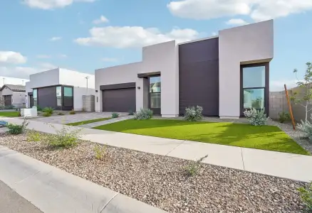 New construction Single-Family house 10423 E Unity Ave, Mesa, AZ 85212 plan 5014 Elevation F - image