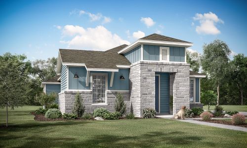 New construction Single-Family house 7804 Skytree Dr, Austin, TX 78744 plan Easton Park Quad 45: Essential - image