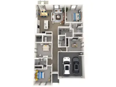 New construction Single-Family house 650 Florida Fern Ave, Howey-in-the-Hills, FL 34737 plan Hillsborough - image