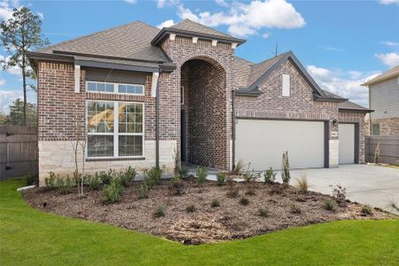 New construction Single-Family house 18101 Brennie Bird, Conroe, TX 77302 Lynnbrook- photo 0