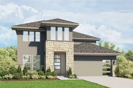 New construction Single-Family house 624 Breeze Hollow Ln, Georgetown, TX 78628 plan Oaks 2051 - image
