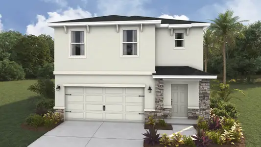 New construction Single-Family house 9944 Morning Meadowlark Trl, Parrish, FL 34219 plan Robie - image
