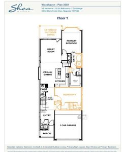 New construction Single-Family house 29938 Stony Forest Dr, Magnolia, TX 77354 plan Plan 3059 Elevation B - image