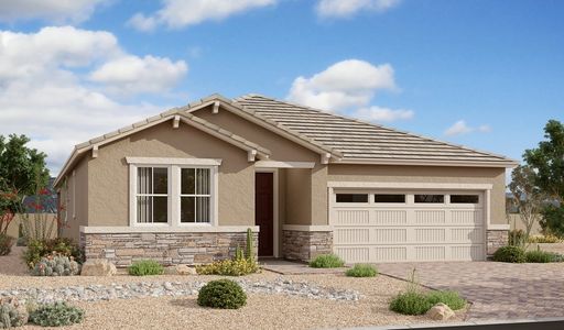 New construction Single-Family house 17586 W Blue Sky Dr, Surprise, AZ 85387 Raleigh- photo 0 0