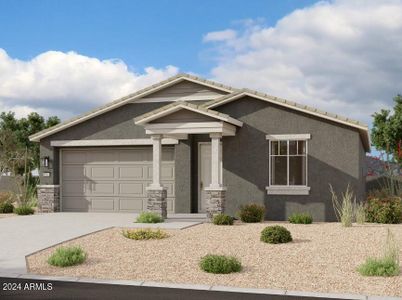 New construction Single-Family house 4183 E Bradford Avenue, San Tan Valley, AZ 85140 Violet Homeplan- photo 0